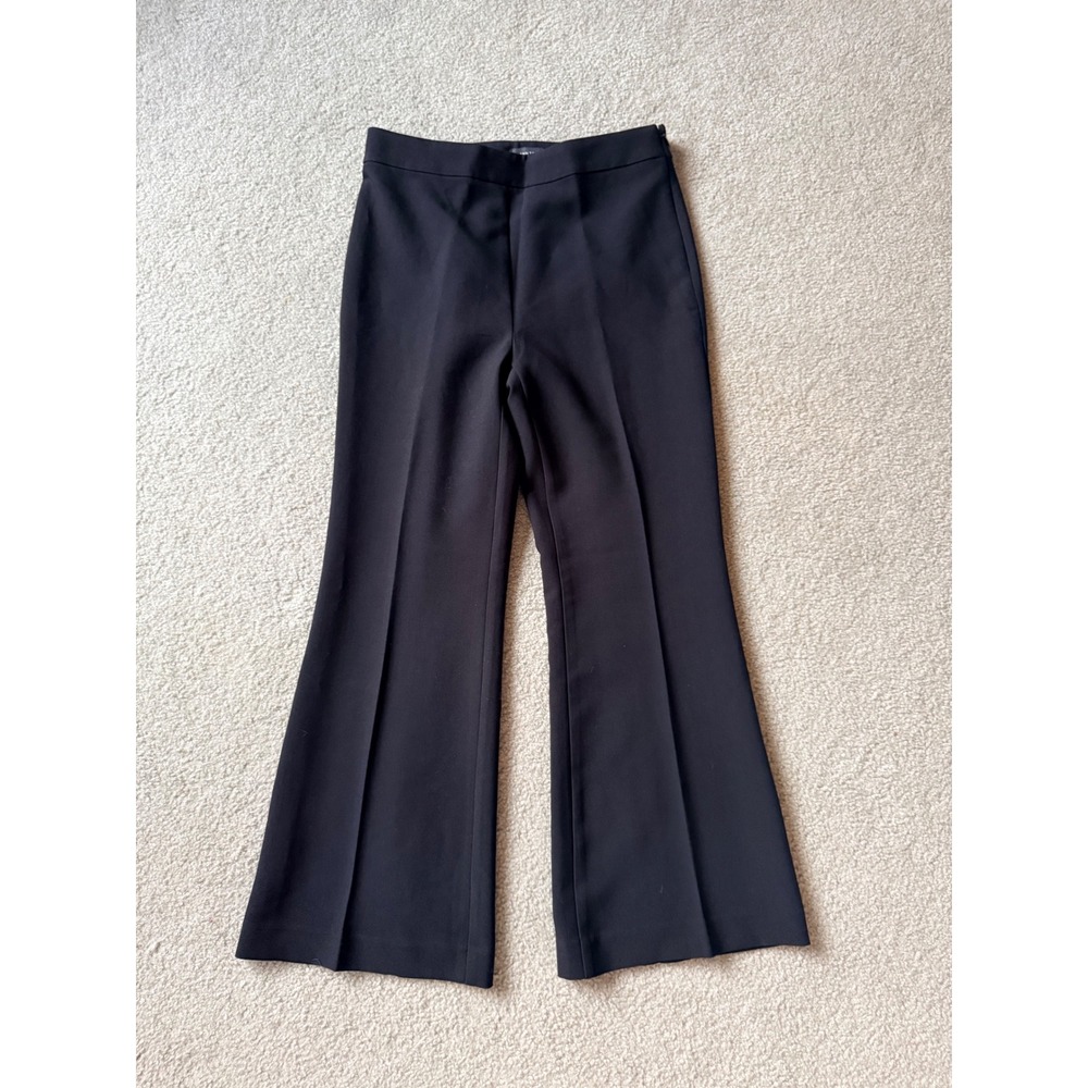 Ann Taylor Women Black Subtle Flare Leg Side Zip Dress Pants Trousers NWT Size 2